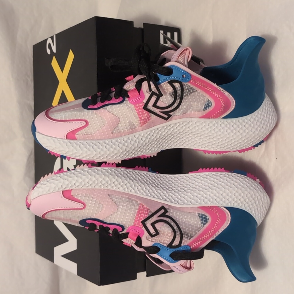 G/FORE Pink Blue White Athletic Golf Sneakers - Picture 8 of 10